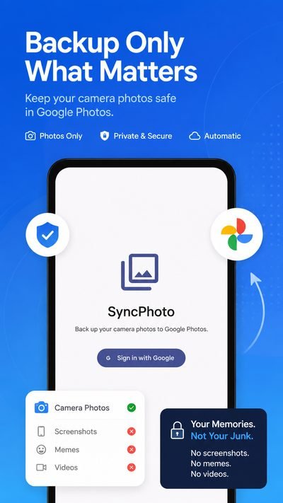 Backup only what matters to Google Photos