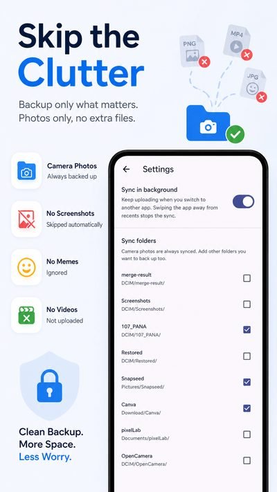 Skip the clutter, photos only